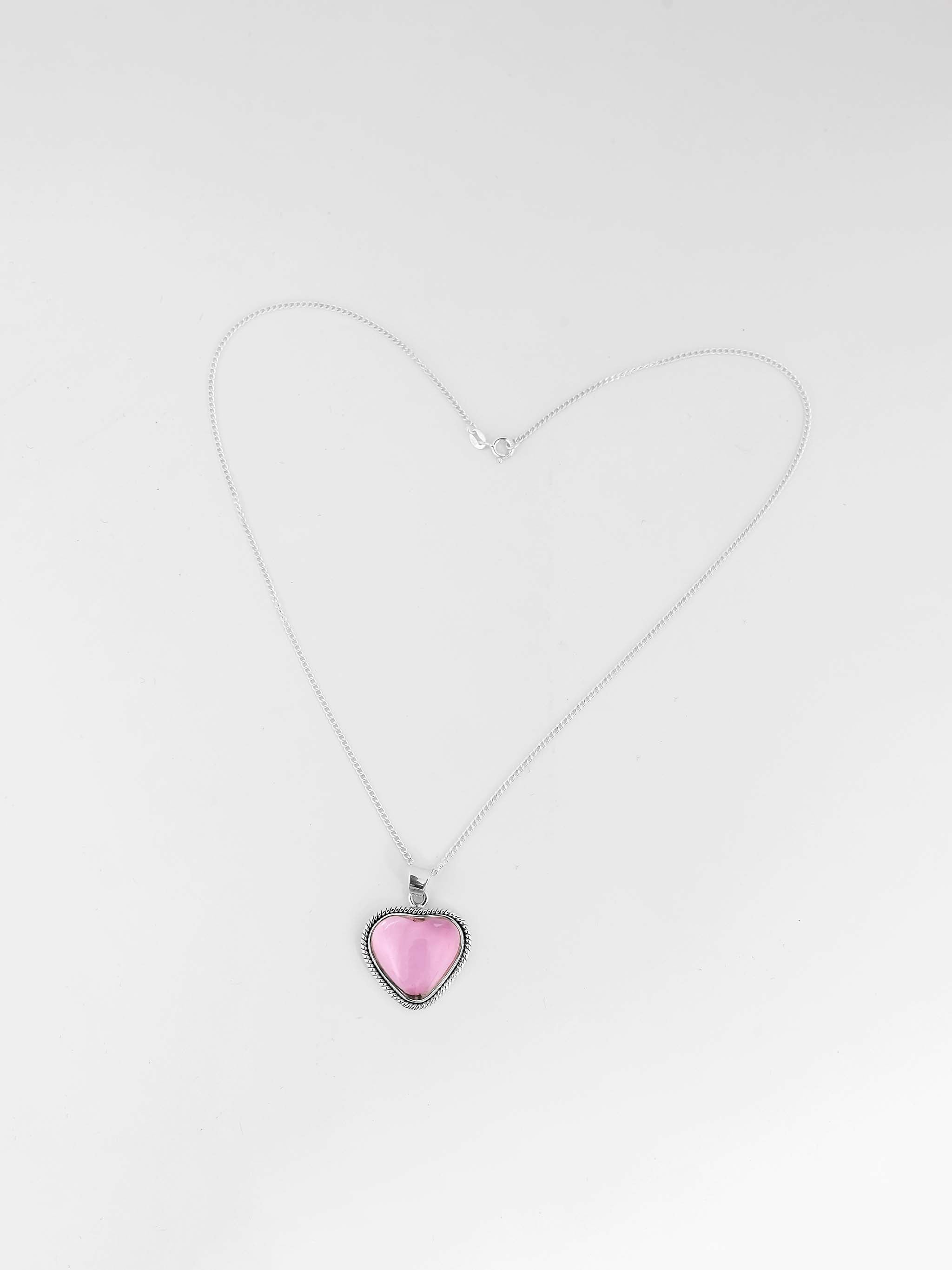 ROSE HEARTS - Pink Earrings & Pendant