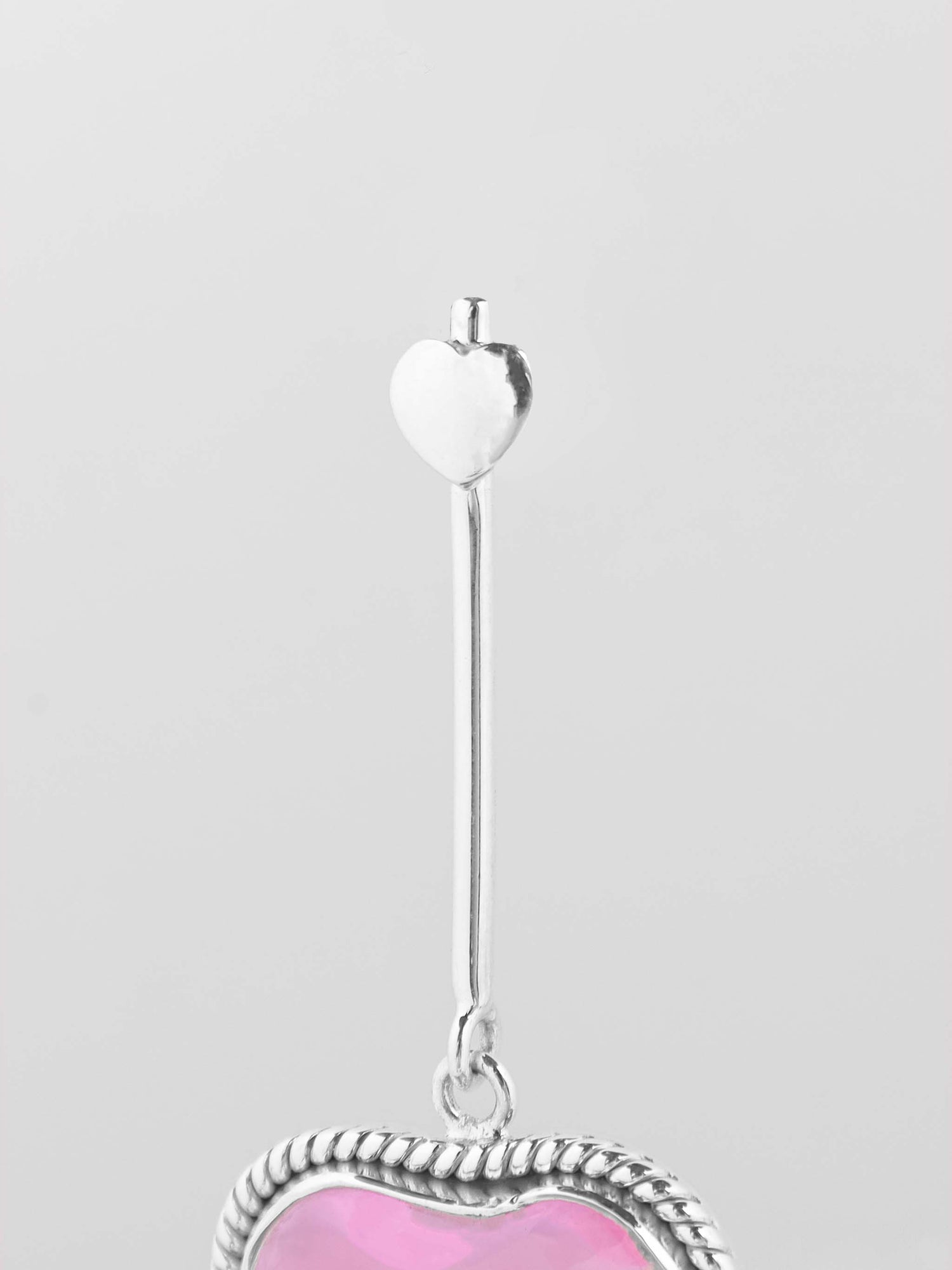 ROSE HEARTS - Pink Earrings &amp; Pendant