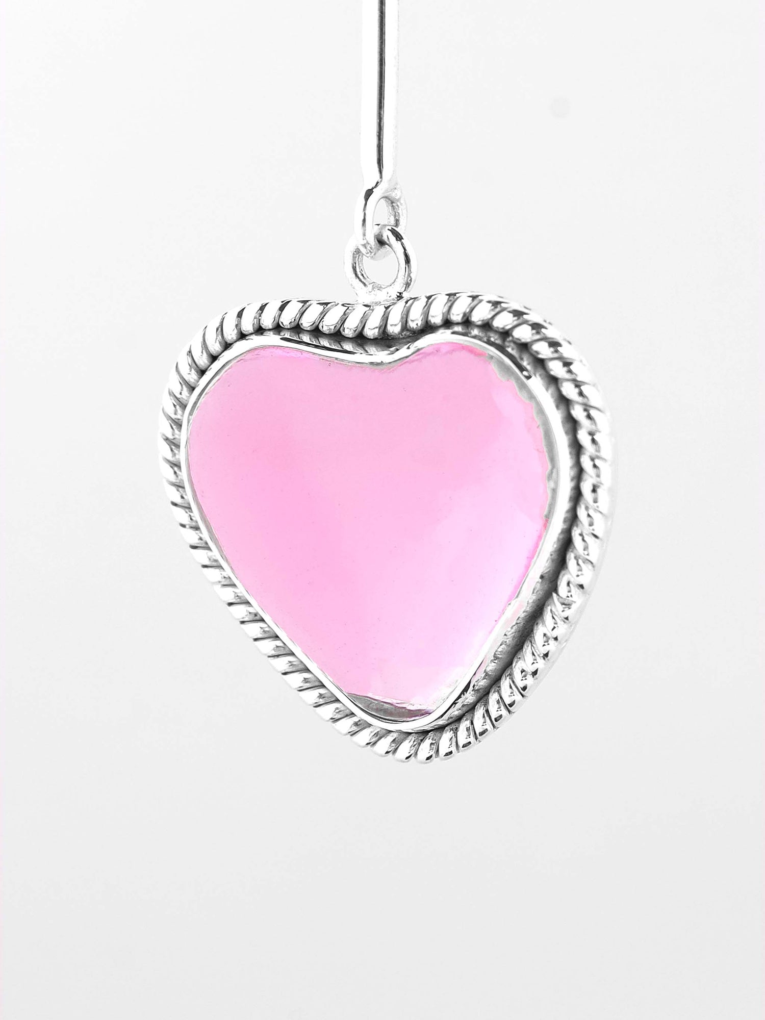 ROSE HEARTS - Pink Earrings &amp; Pendant