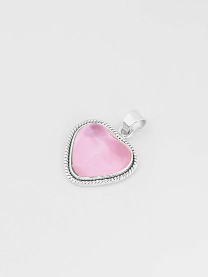 ROSE HEARTS - Pink Earrings &amp; Pendant