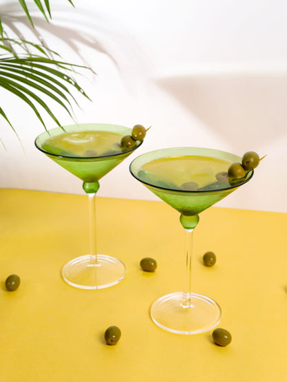Olive Martini Glasses (set of 2)