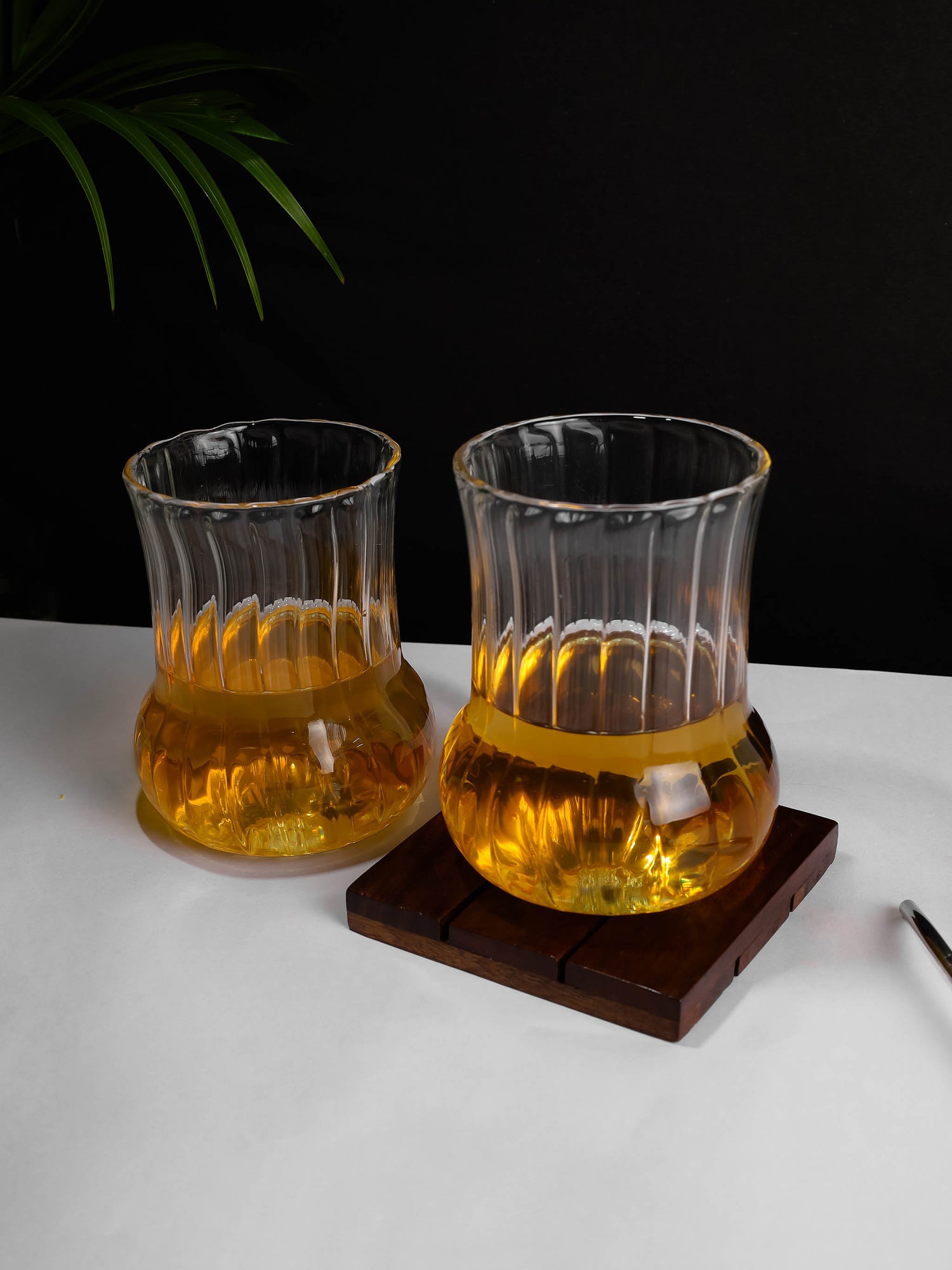 Dimpled Glass ribbed transparent