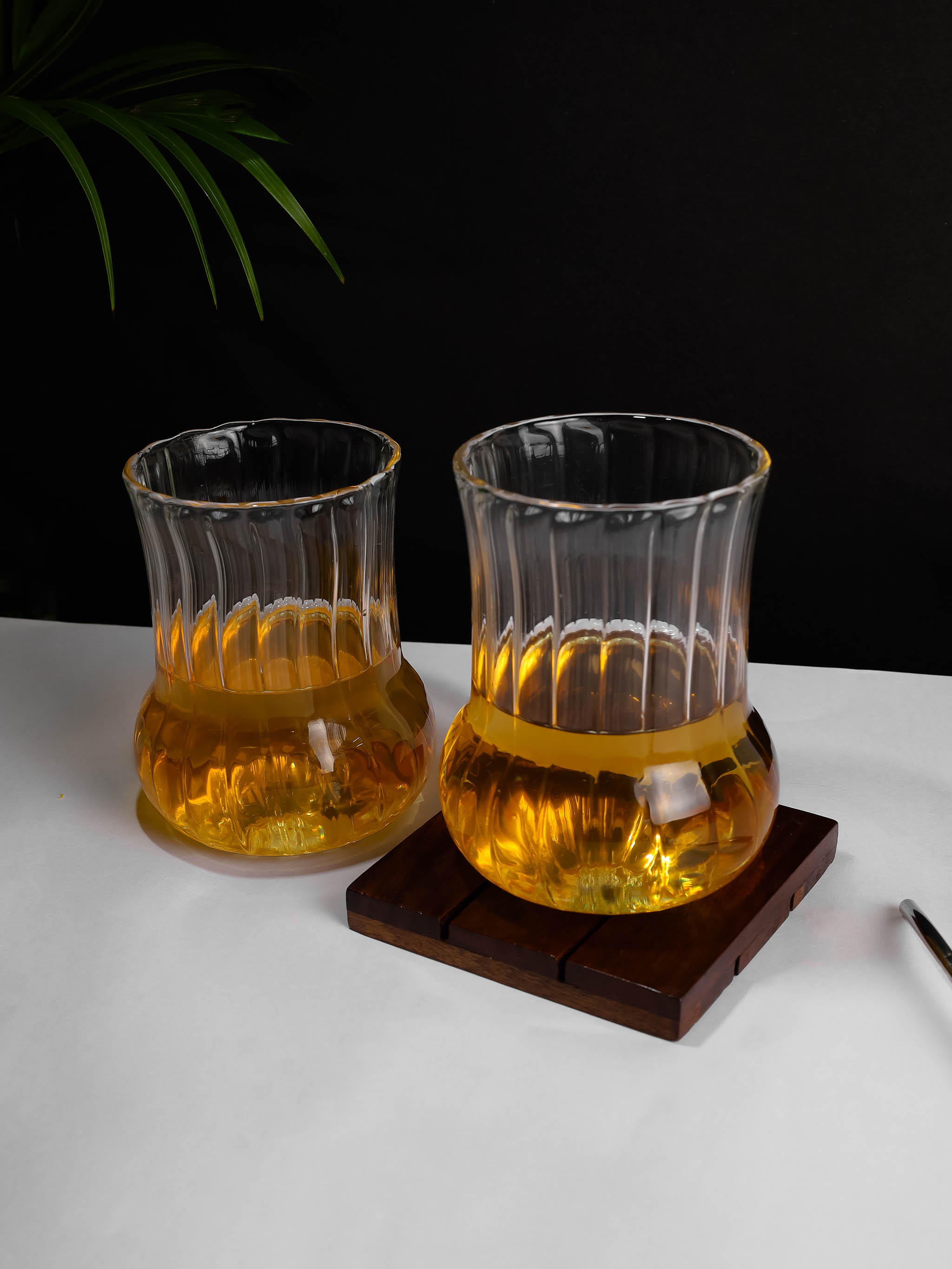 Dimpled Glass ribbed transparent