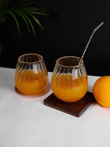 Elysian Ripple ribbed glass