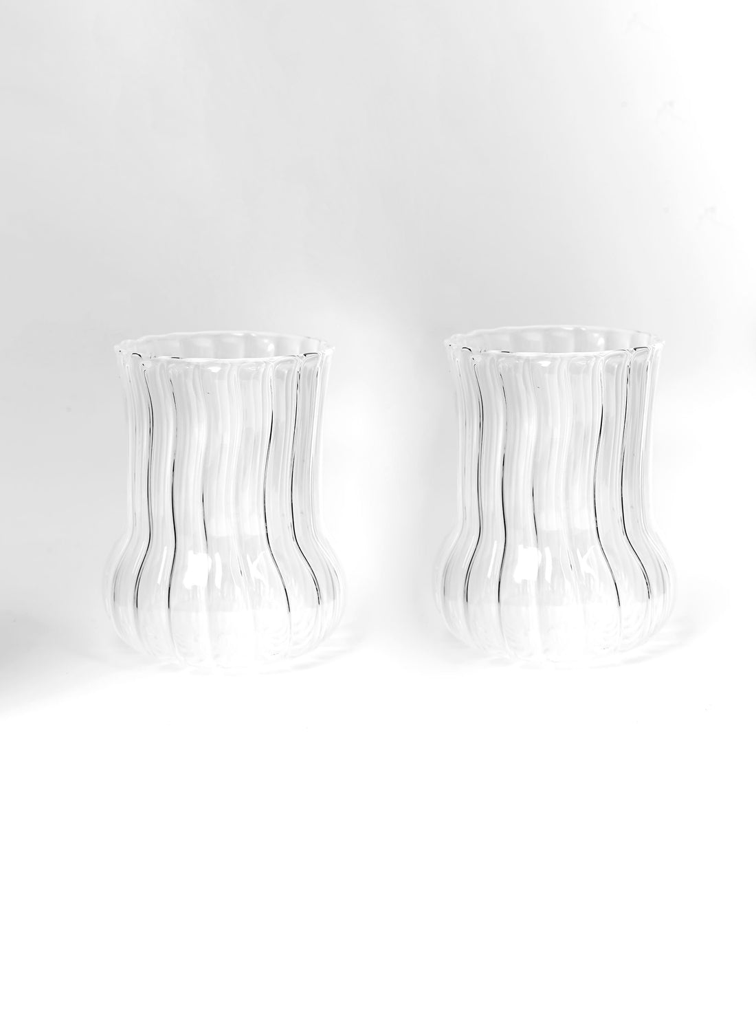 Dimpled Glass ribbed transparent