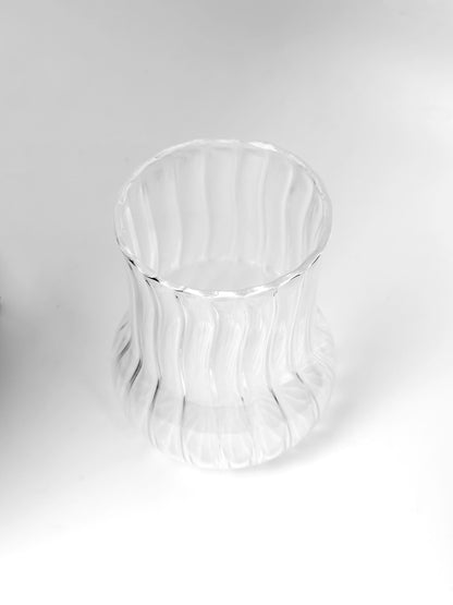 Dimpled Glass ribbed transparent