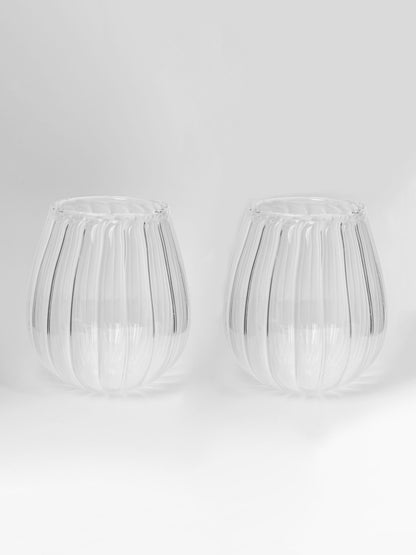 Elysian Ripple ribbed glass