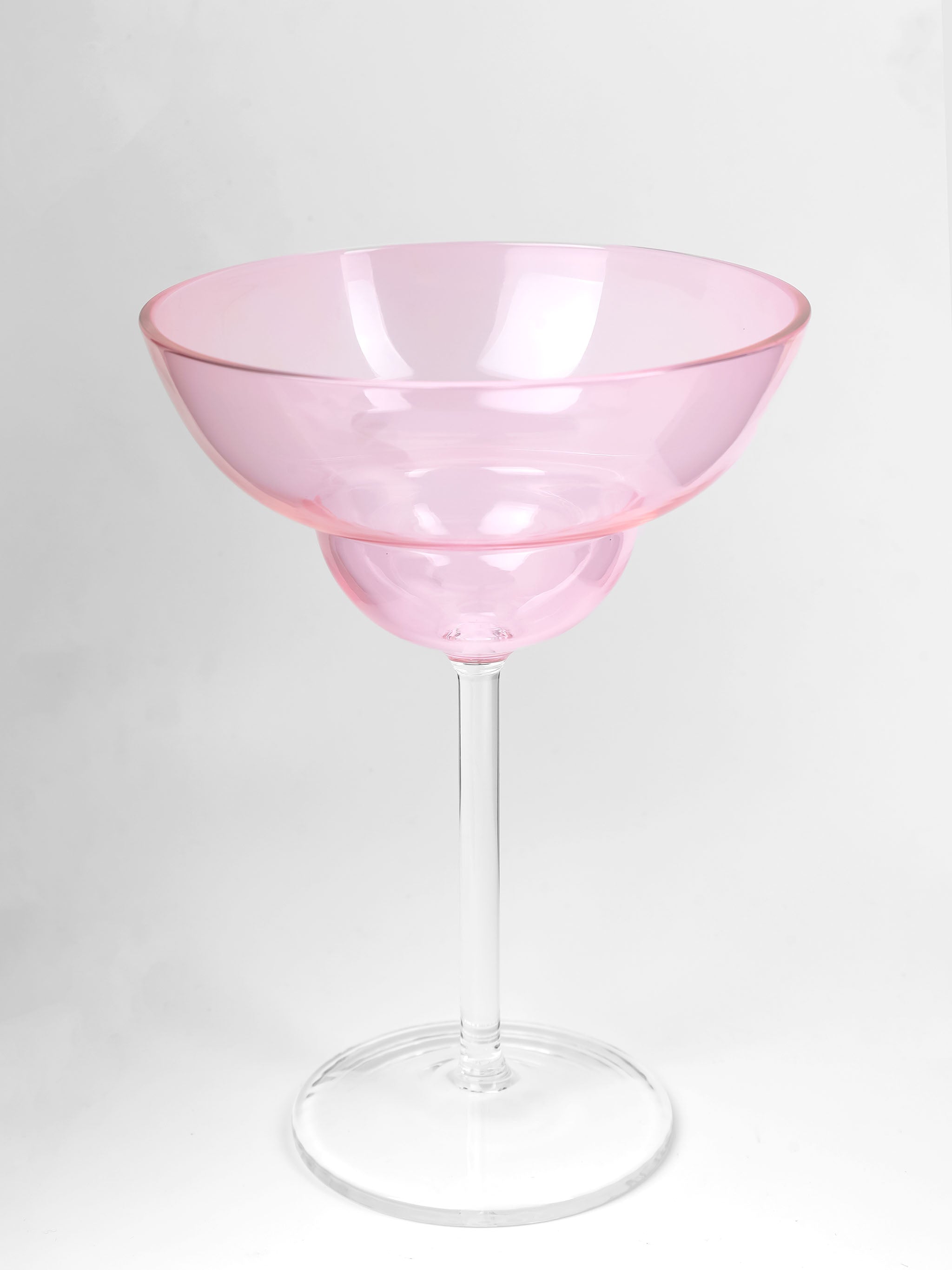Rosy Bloom Margarita Glasses (set of 2)