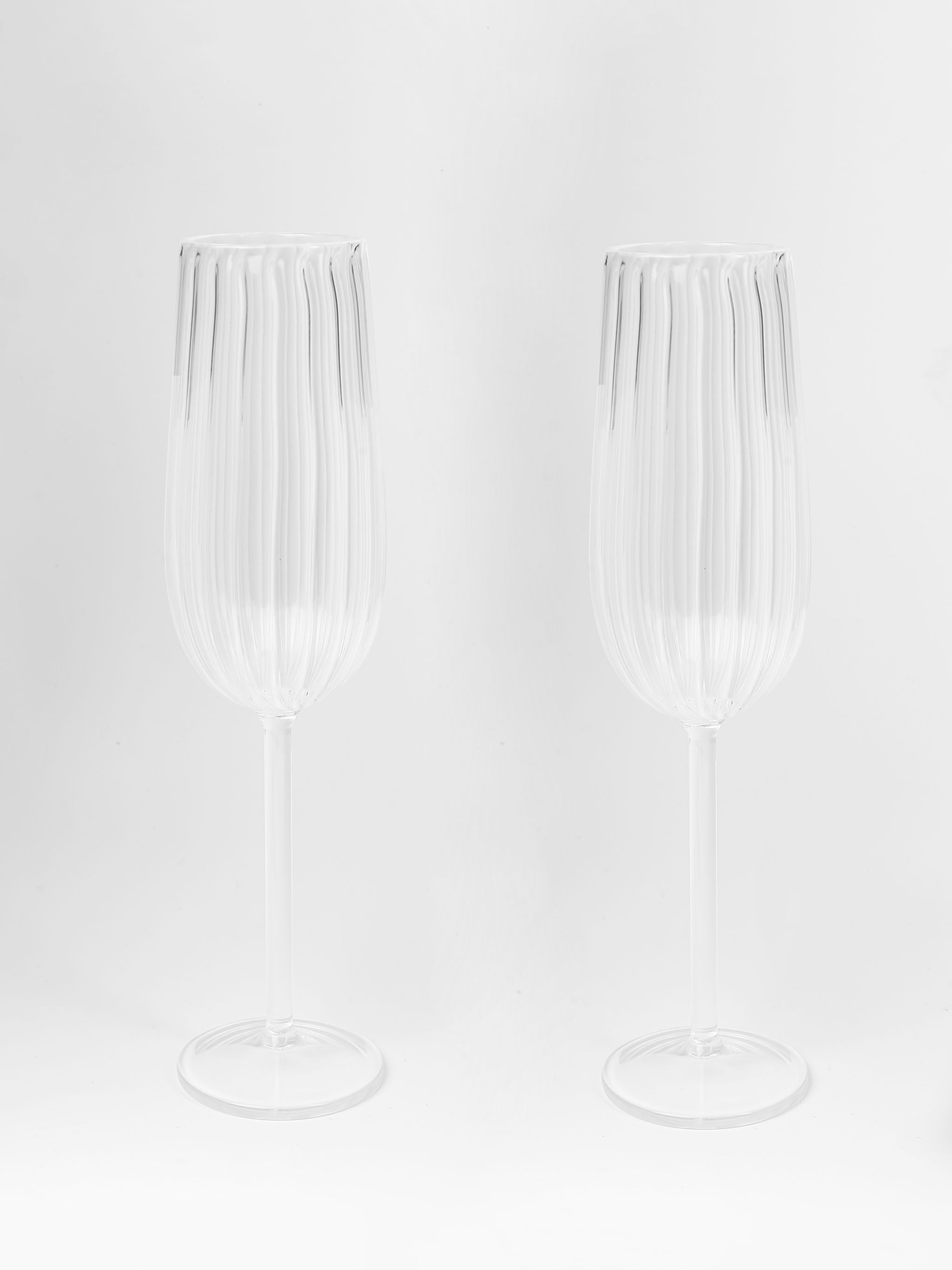 Fluted Wine Glasses (set of 2)