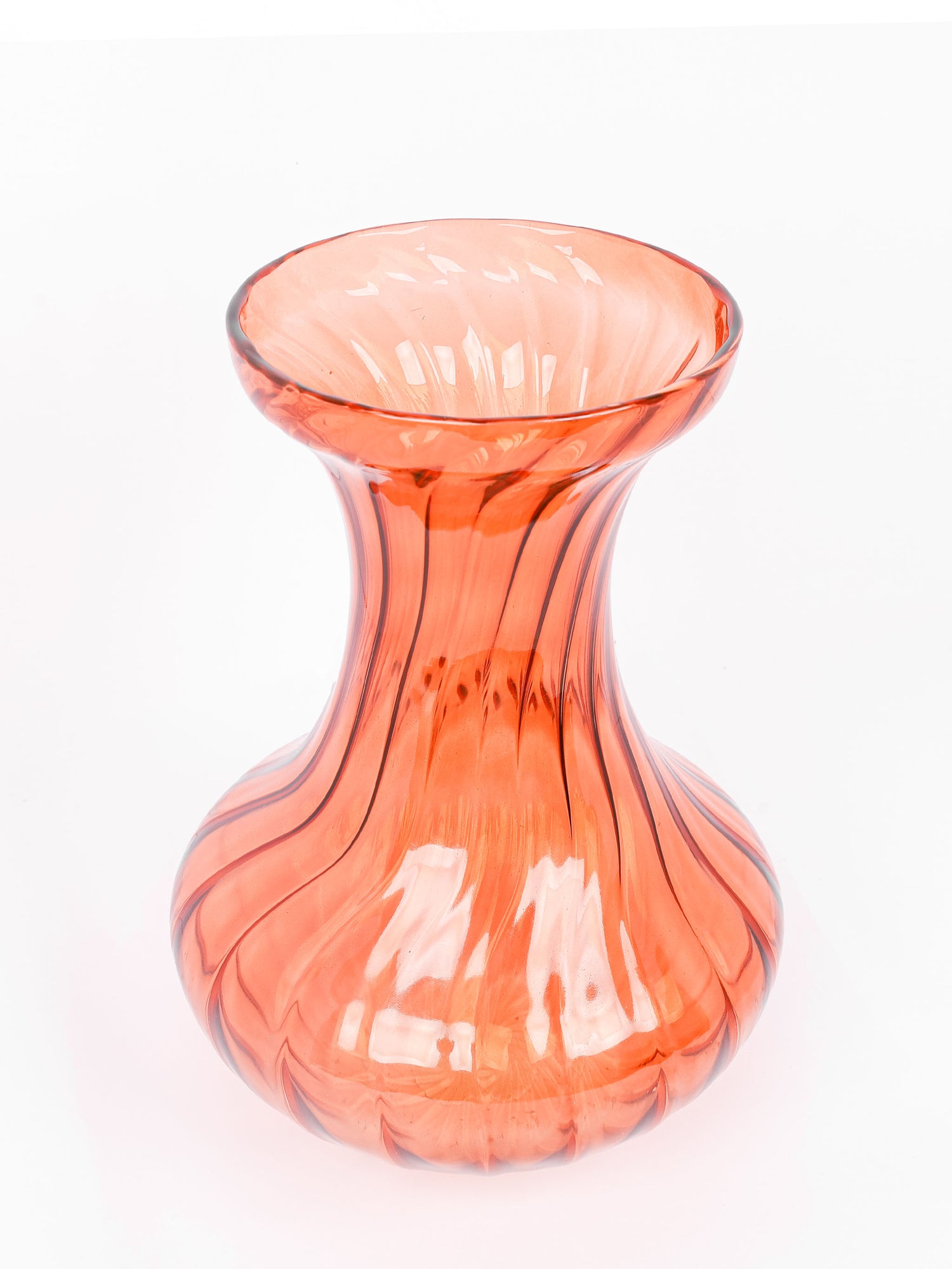 Nihit Vase Ribbed Brown
