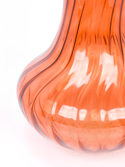 Nihit Vase Ribbed Brown
