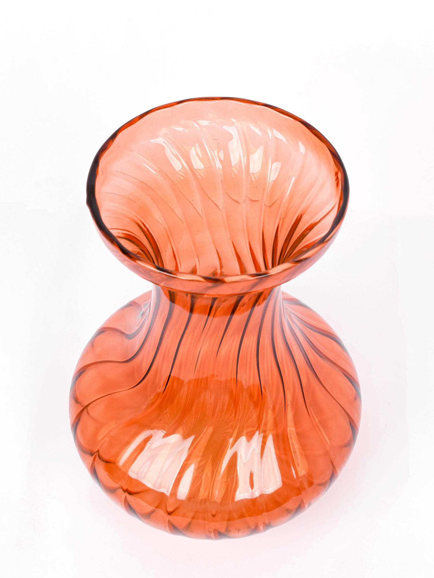 Nihit Vase Ribbed Brown