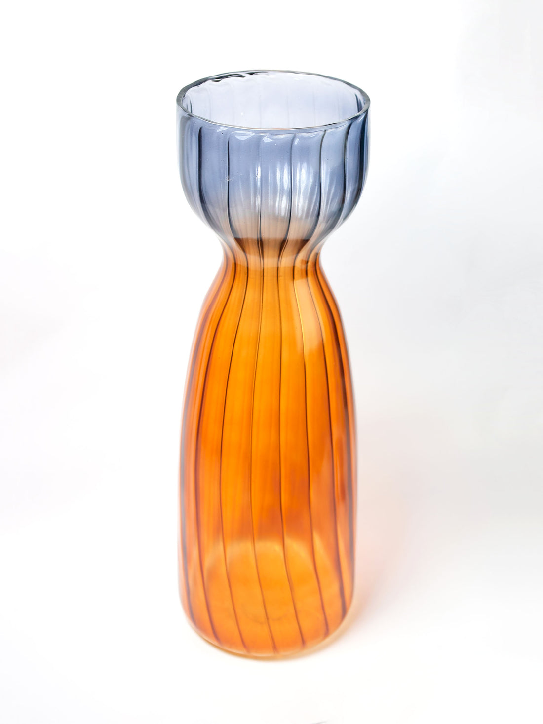 Nadasvaram Vase Ribbed Brown