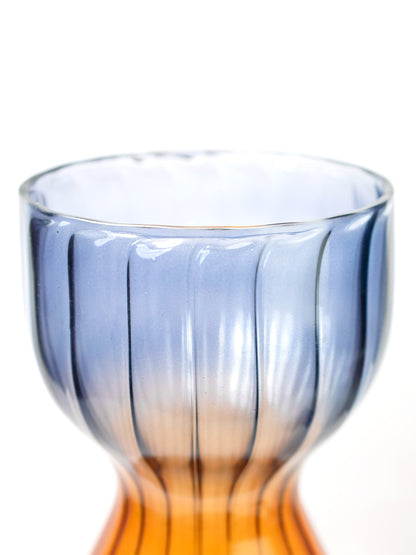 Nadasvaram Vase Ribbed Brown