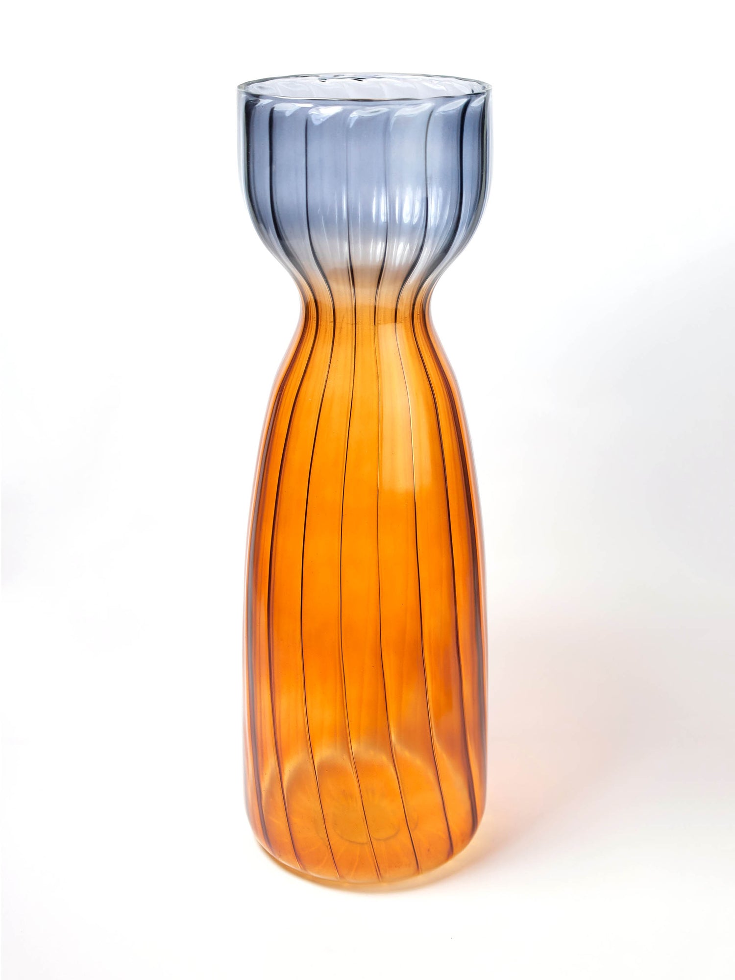 Nadasvaram Vase Ribbed Brown