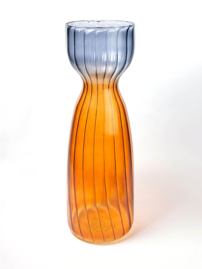 Nadasvaram Vase Ribbed Brown